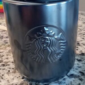 Starbucks Matte Black Coffee Mug Tumbler 8oz
